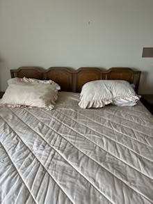 Photo of free Wooden King-sized bed w/ mattress (Rockville, by Congressional) #2