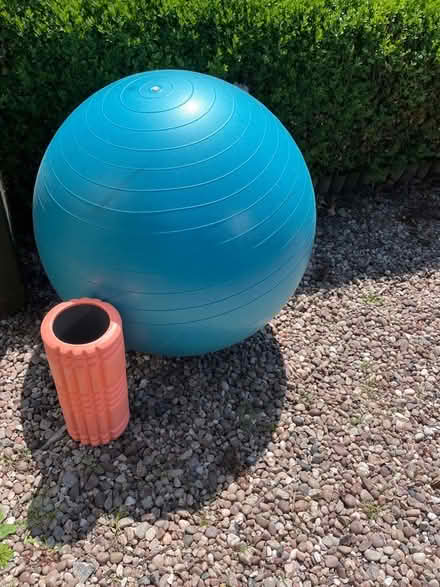 Photo of free Exercise ball and roller (Little Neston CH64) #1