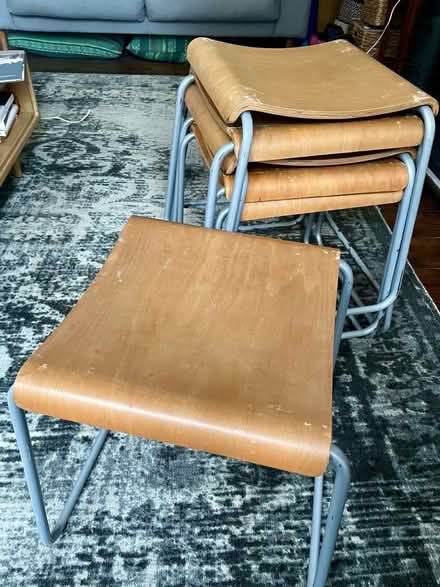 Photo of free 6 stackable vintage IKEA stools (Fountainbridge EH3) #1