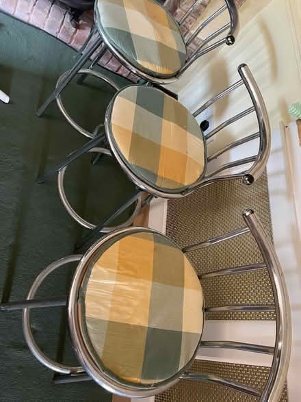 Photo of free 3 metal bar stools (Sidley TN39) #4