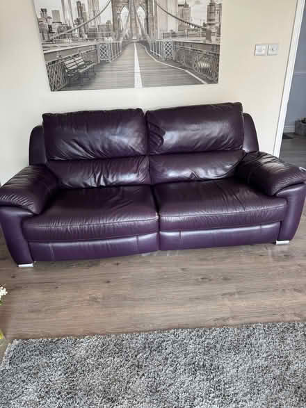 Photo of free 3 seater leather sofas (Hookhills TQ4) #1