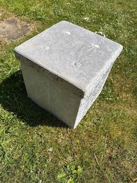 Photo of free Crushed velvet padded storage box/ stool (Downend GL6) #1