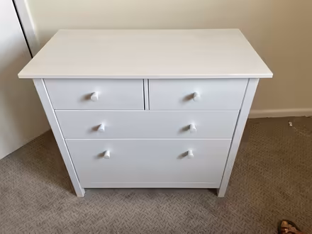 Photo of free Chest of drawers, great condition, white (Fishponds BS16) #1