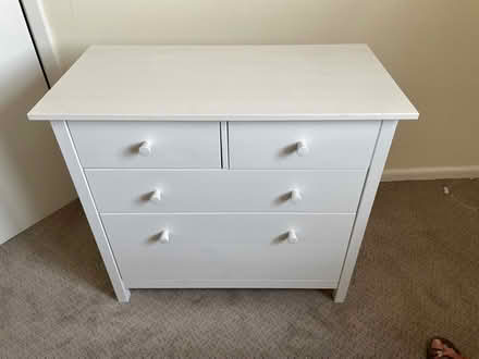Photo of free Chest of drawers, great condition, white (Fishponds BS16) #1