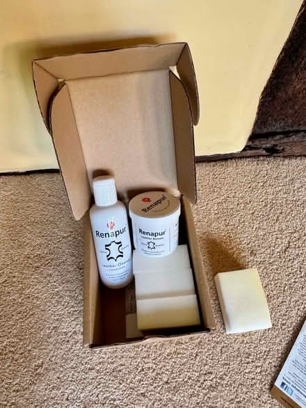 Photo of free Renapur leather balsam and cleaner (Micheldever, SO21 3DF) #1