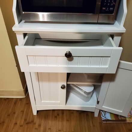 Photo of free Microwave cabinet with drawer (Harvard Square) #3