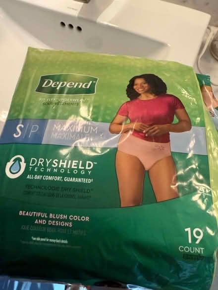 Photo of free Women’s depends SM (95070) #1