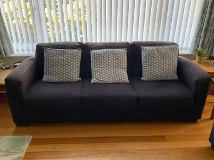 Photo of free Black 3 and 2 seater sofas (EX10 8HP) #1