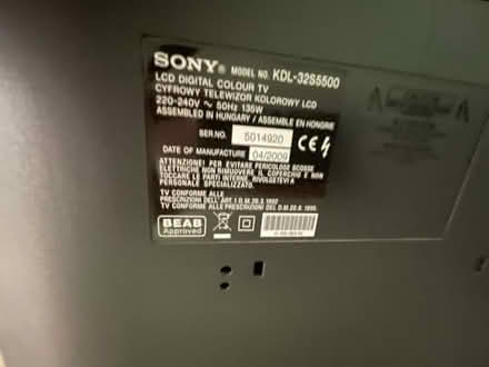 Photo of free 32in TV Sony (HD1, Huddersfield) #2