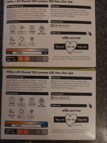 Photo of free Light bulbs (Westfield S20) #2