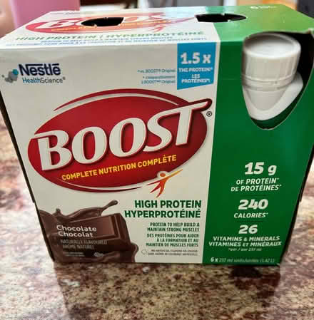 Photo of free Boost chocolate high protein (Erin Mills&QEW) #2