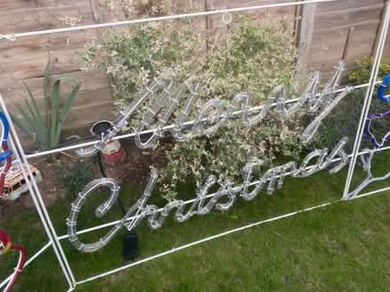 Photo of free Large outdoor merry Christmas sign (Hampton TW12) #3