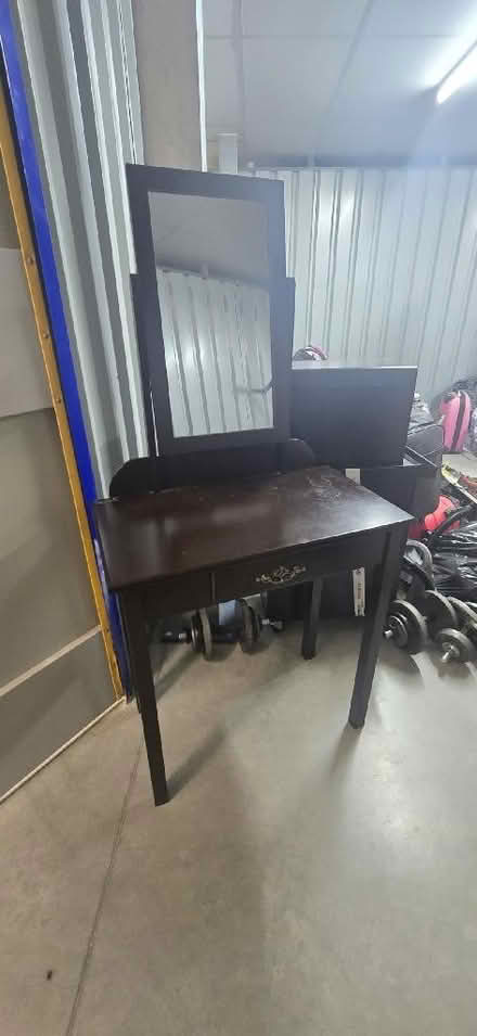 Photo of free Dressing table with drawers and mirror (IP1) #3