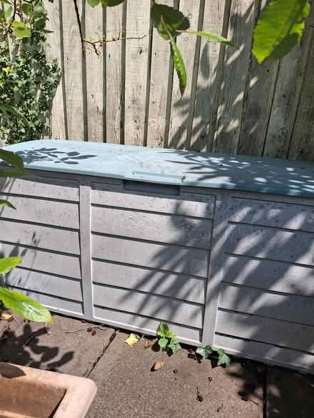 Photo of free Plastic garden storage chest (Caerphilly? Pontypandy) #2