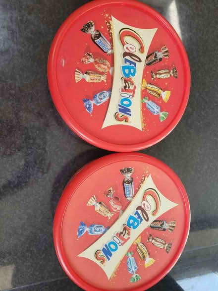 Photo of free 2 x empty celebration tubs (Shenley Fields B29) #1