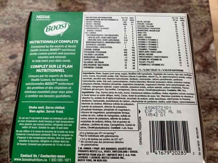 Photo of free Boost chocolate high protein (Erin Mills&QEW) #3