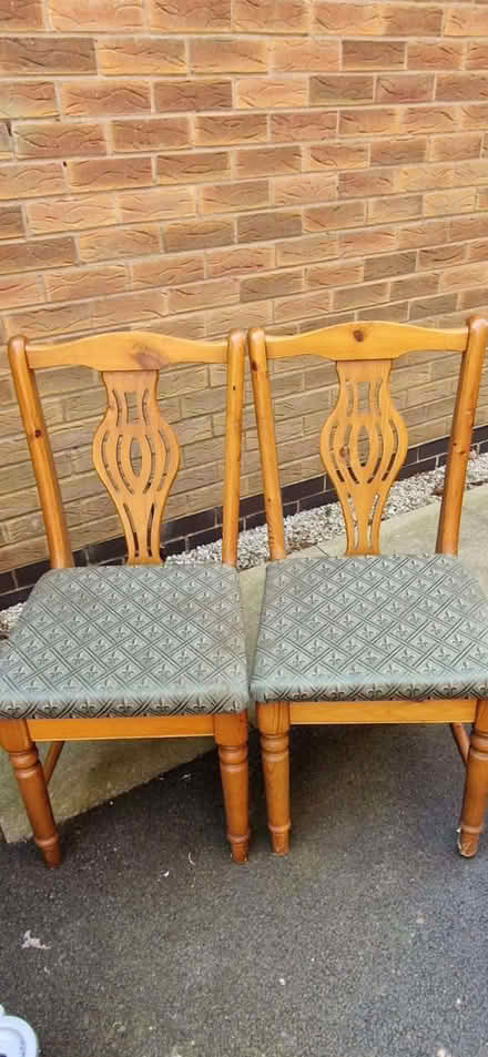 Photo of free 2 dining chairs (Gregson Lane PR5) #1
