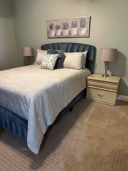 Photo of free Kg/Qn Headbrd Dresser, Nightstands (Upper Marlboro) #1