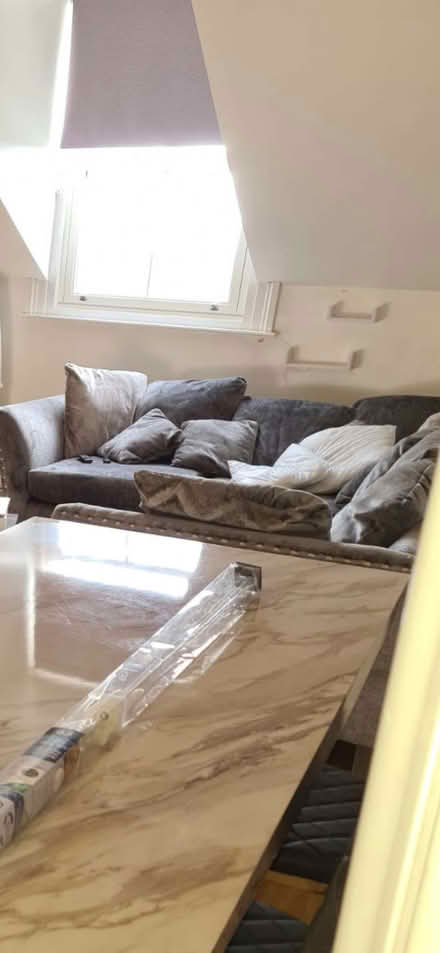 Photo of free Grey corner sofa (Gregson Lane PR5) #1