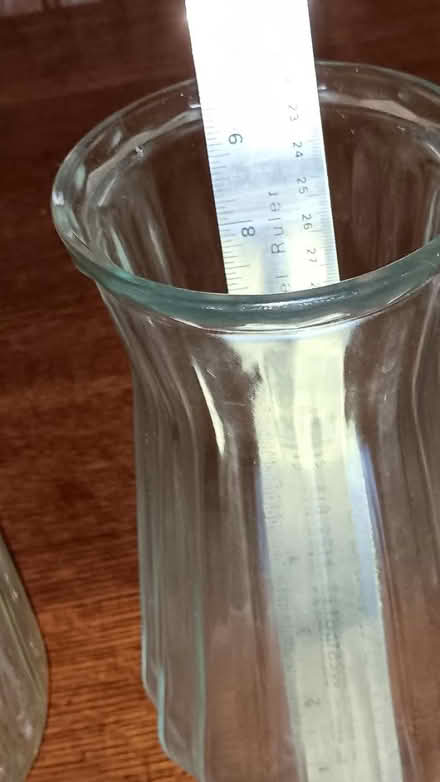Photo of free Seven glass floral vases (19095) #1