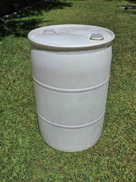 Photo of free 55 gallon rain barrel (South Pleasant Hill) #1