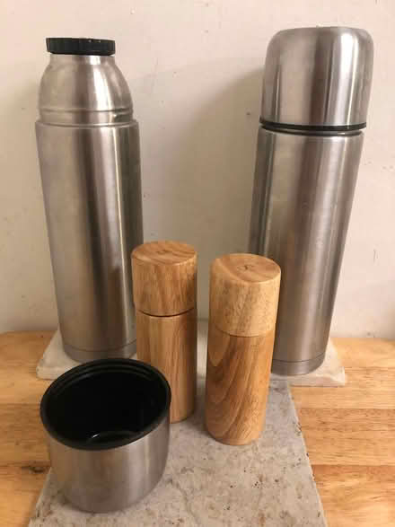 Photo of free Thermos, pepper/rock salt grinders (Lower Manhattan) #1