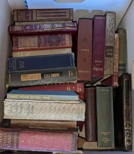 Photo of free Box of old, antique, books (AB22) #4