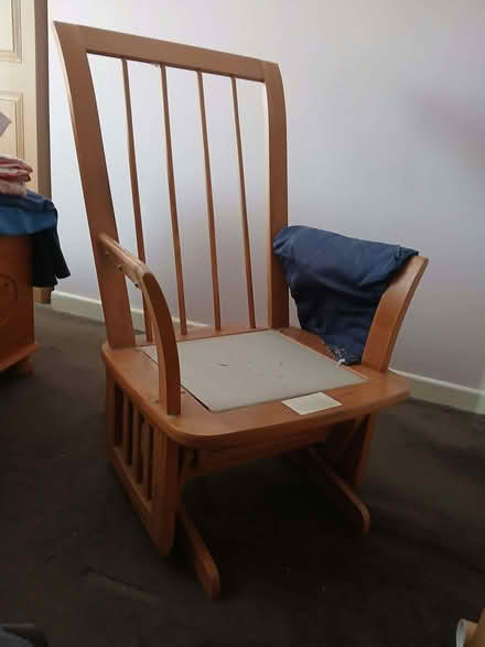 Photo of free Old wooden rocking chair. (IP6) #1