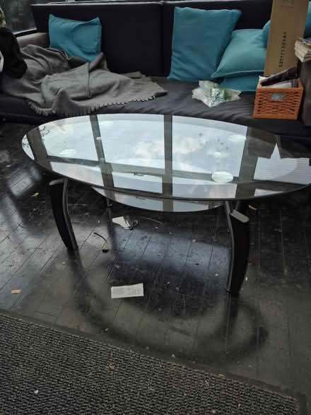 Photo of free Glass coffee table for upcycling (Parsons cross S5) #1