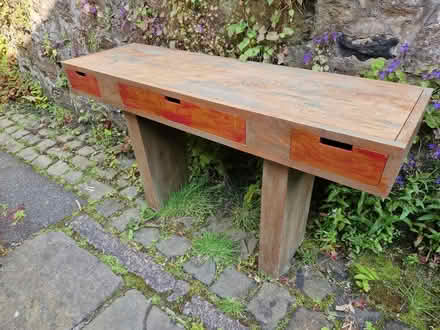 Photo of free Long narrow table with drawers (Colinton EH14) #1