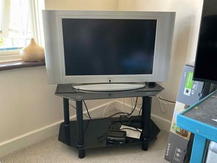 Photo of free TV, freeview box and glass stand (Tring HP23) #1