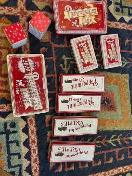 Photo of free Collection of Metal Candy Tins (Palo Alto, near Cal Ave) #1