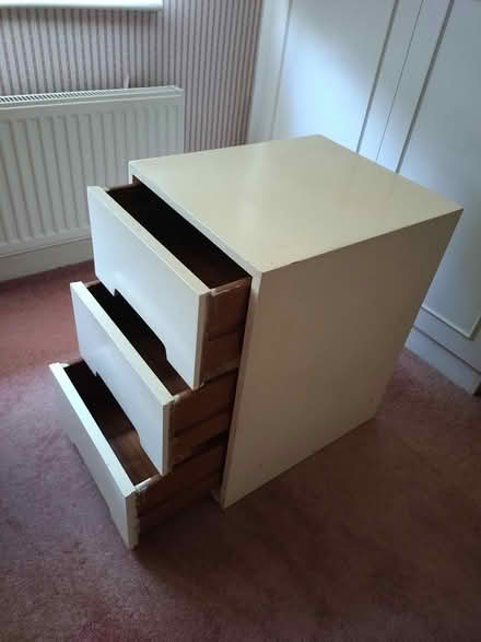 Photo of free White bedside drawers (Mead Vale area, BS22) #1