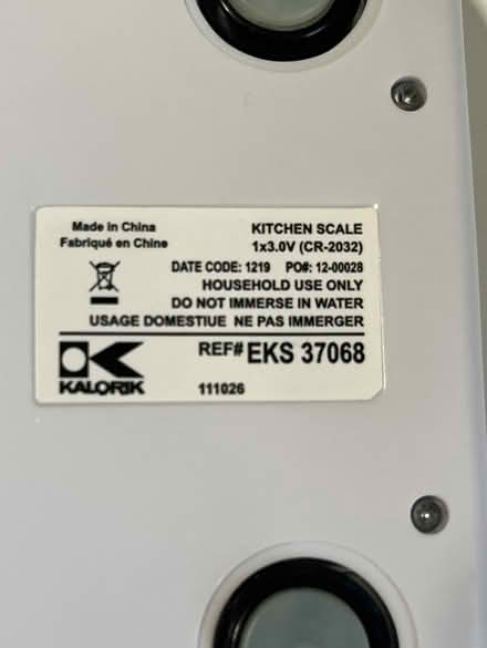 Photo of free Kitchen Scale (Lawrence Expwy & Monroe Street) #4