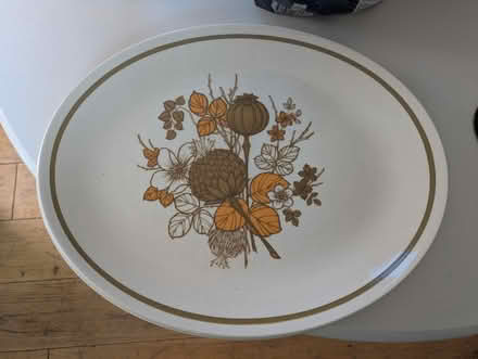 Photo of free Two large oval vintage plates (Heaton) #1