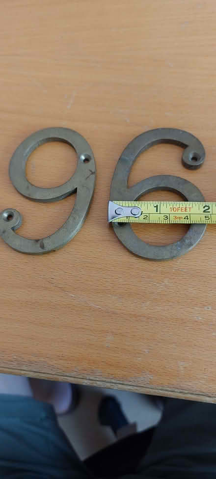 Photo of free Brass numbers for house or gate (Hillingdon UB10) #2