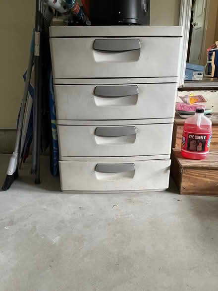 Photo of free Four drawer plastic storage (Methuen MA on Salem NH line) #1