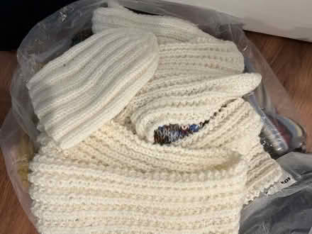 Photo of free Yarn scraps, scarf varieties, hats #3
