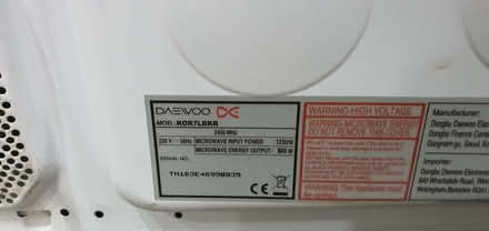 Photo of free Small Daewoo microwave 800w (Torre TA23) #4