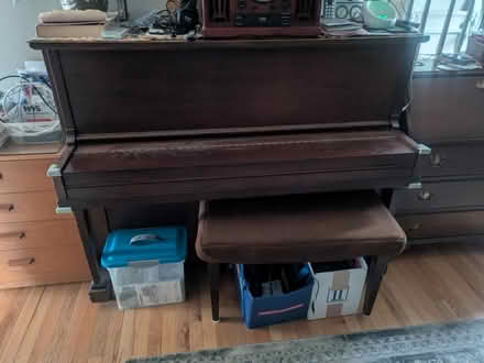 Photo of free Studio Upright Piano & Bench (Pawtucketville / Lowell) #2