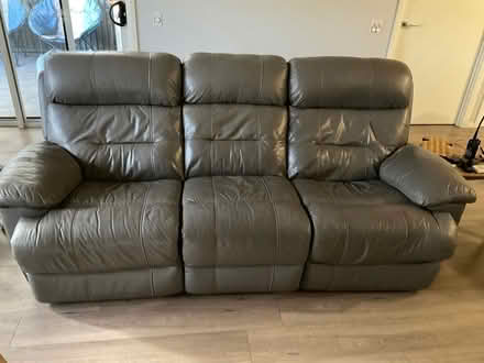Photo of free Leather lounge suite (Ngunnawal) #2