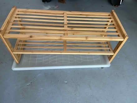 Photo of free Wooden shoe rack (Reston) #1