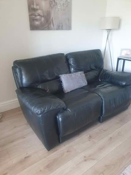 Photo of free Leather recliner 3 and 2 seater (Hyde) #1