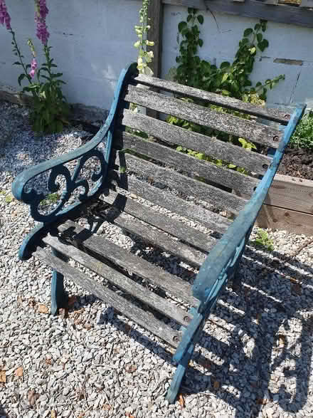 Photo of free Garden chair. Wood slats need replacing (Middleton DE4) #1
