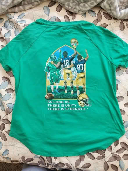 Photo of free Small women's Notre Dame t-shirt (North Oakland) #2