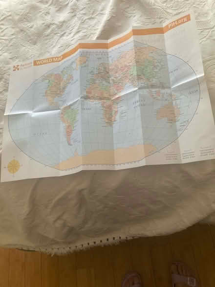 Photo of free Paper World Map (NW Santa Rosa nr. Finley Ctr.) #1