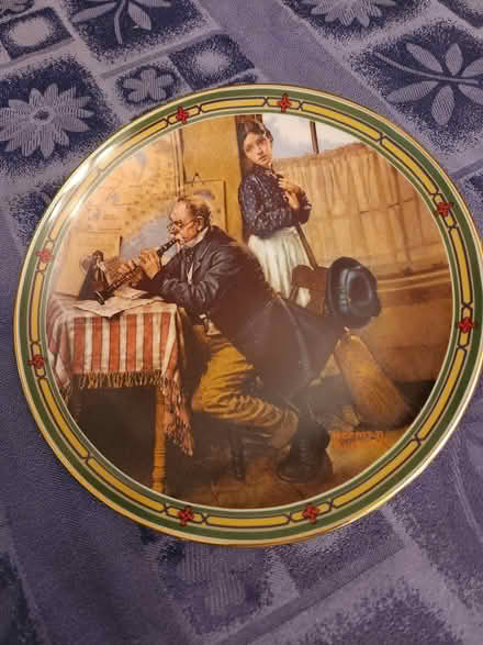 Photo of free Norman Rockwell Collector Plates (Pharmacy & Sheppard) #2