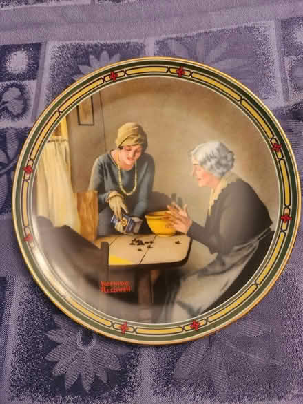 Photo of free Norman Rockwell Collector Plates (Pharmacy & Sheppard) #4