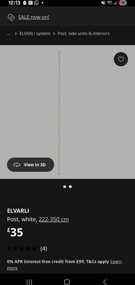 Photo of free 2 IKEA Elvarli poles (E15 1HB) #4