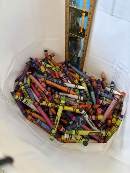 Photo of free Many, many crayons in A+ shape (Sunnyvale near Fremont H.S.) #1